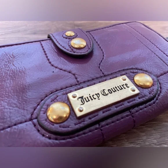Juicy Couture Purple Wallet with Gold Accents - Picture 3 of 7